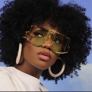 Oversized Fashion Sunglasses | Olive Green